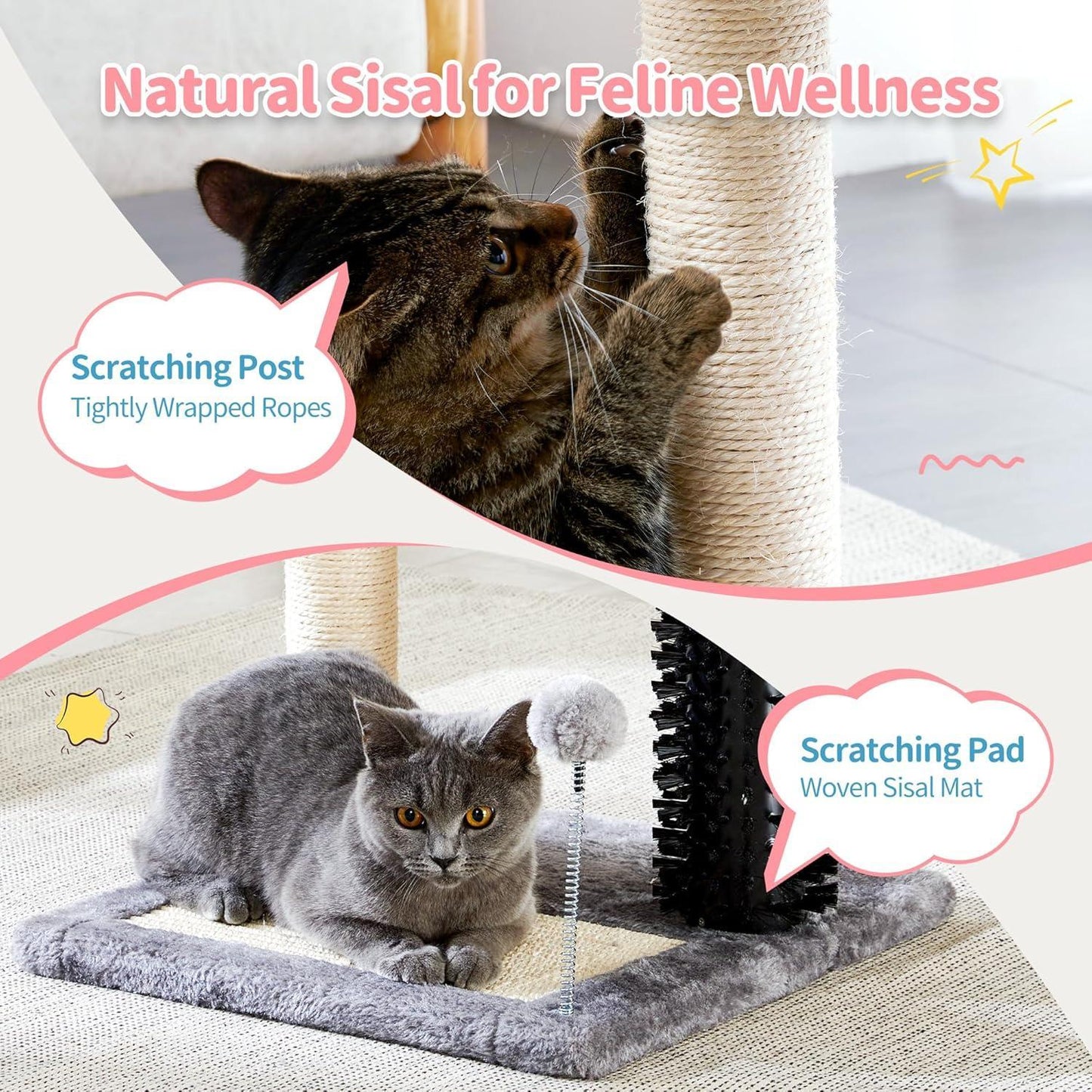 Small 4-in-1 Cat Tree Tower