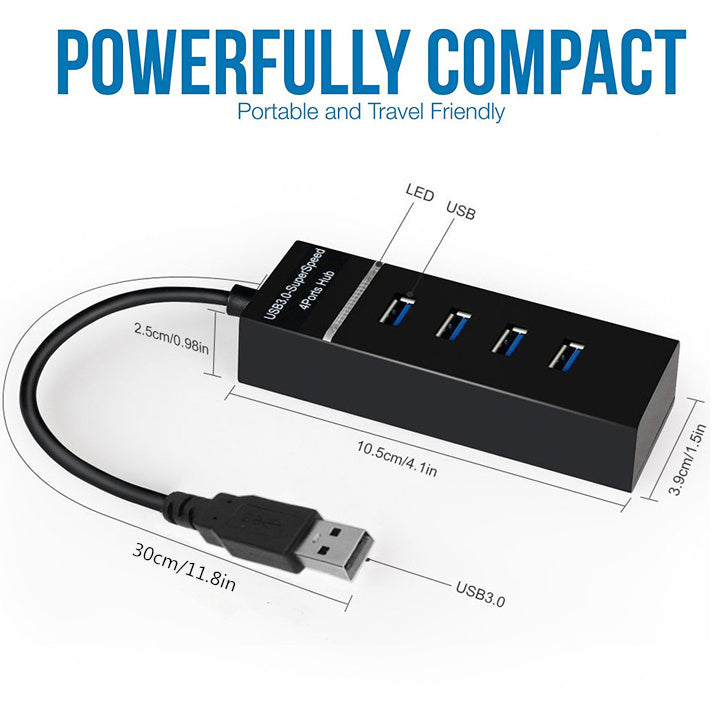 4 In 1 2.0 3.0 USB HUB Splitter