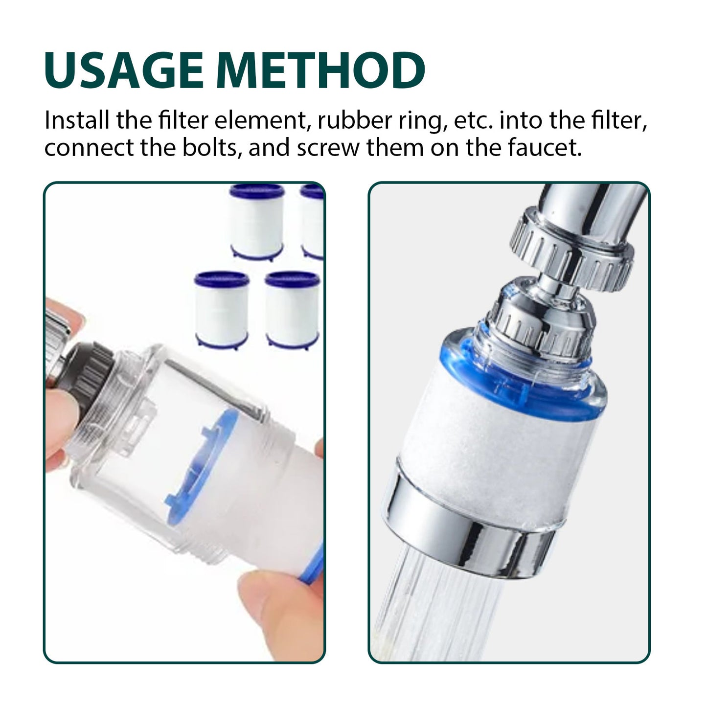 360º Rotating Faucet Water Filter