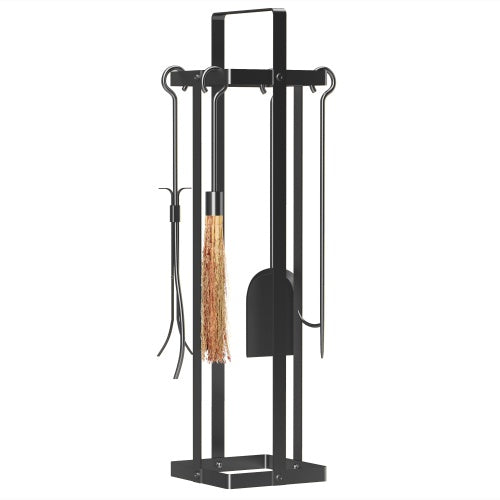 5-piece metal fireplace tool set