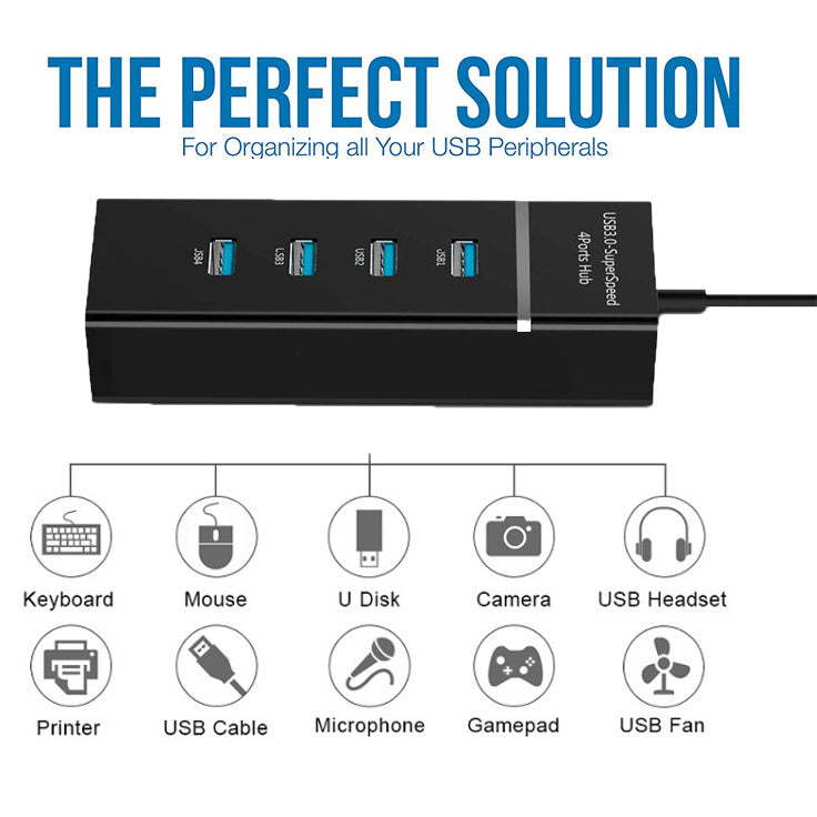 4 In 1 2.0 3.0 USB HUB Splitter