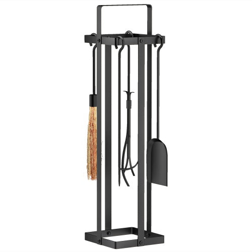 5-piece metal fireplace tool set